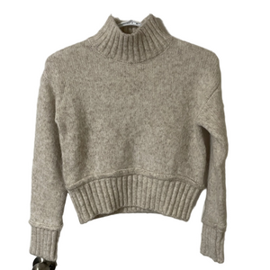 Flat White Los Angelos Cropped Oatmeal Colour Sweater Size Small